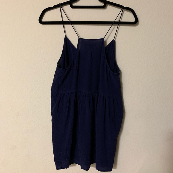 Madewell Silk Swing Cami in Navy - Picture 4 of 4